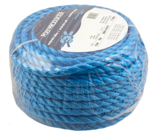 Polypropylentauverk 3-slått blått