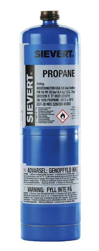 Gassflaske Sievert engangsbeholder