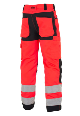 Gesto Bukse stretch Kl.2 Rød/svart