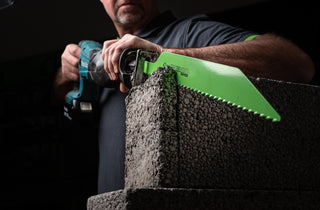 Tigersagblad med hardmetalltenner for porøs stein Luna