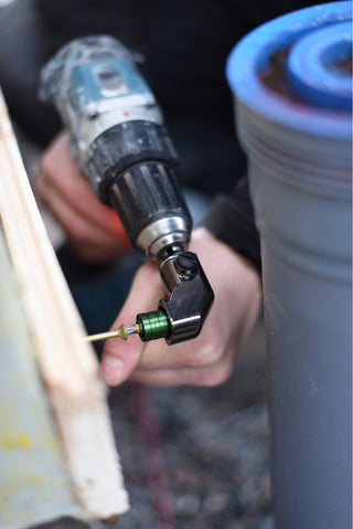 Vinkelbortilsats kort 1/4 tomme Luna