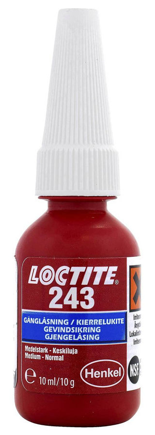 Gjengelåsing middels sterkt Loctite 243