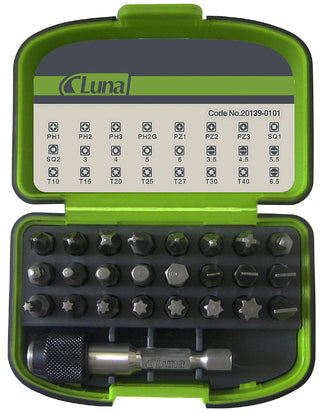 Bitssett med 25 deler Luna