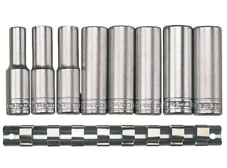 Piper i sett. Med 1/2" firkantfeste. Teng Tools M1207