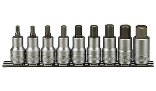 Sekskantpipesett. Med 1/2" firkantfeste. Teng Tools M1212