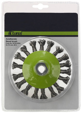 Koppstålbørste 100 mm / 115 mm Luna