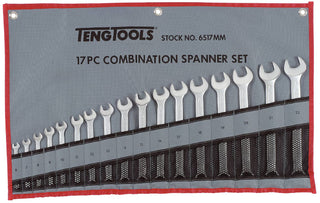 Kombinasjonsnøkkelsett Teng Tools 6517MM