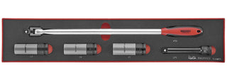 5 deler hjulmutterpipesett Teng Tools TEXW05