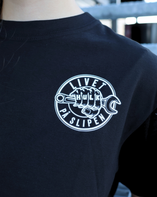 Hulk T-Skjorte - Svart (Liten logo foran, Stor logo bak)
