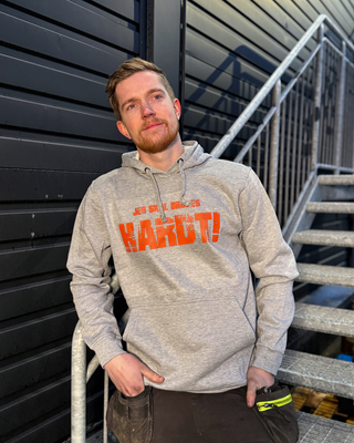 Jeg Skal Brukes Hardt Hoodie - Grå